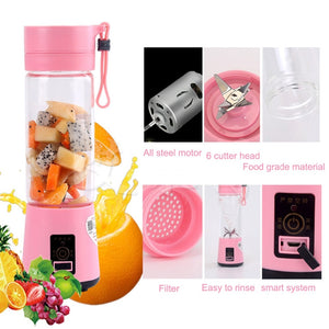 Mini Liquidificador Portátil Shake N Take Juice Cup Recarregável